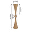 2-Pack Flower Vases Trumpet Design with Crystal Embellishments Gold - Reversible Plastic Centerpieces for Events 27"