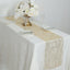 5 Pack Organza 12"x108" Table Runners Gold - Gold Wave Design