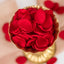 400-Pack Rose Petals Life-Like Flower Confetti Red Matte Silk Round - Perfect for Event Tables 2"