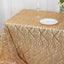 Mesh 90"x156" Rectangle Tablecloth Gold - Wave Sequin Embroidered Design for Refined Occasions
