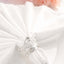 4 Pack Silver Metal Crown Rhinestone Napkin Rings, Royal Bling Napkin Holders