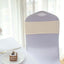 5 Pack Stretch Spandex Chair Sashes Beige - Fitted Finish Two Ply Heavy Duty Chair Bands 5"x12"