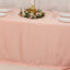 Lamour Satin 90"x132" Rectangle Tablecloth Dusty Rose - Soft & Silk-Like Seamless Table Cover