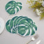 20-Pack Paper Cocktail Napkins with Tropical Leaf Design Green - Stylish Disposable Napkins for Events