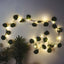 20 LED Vine String Lights Eucalyptus Leaf Design Green Warm White - Battery Operated Home DÃ©cor 7ft