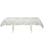 Non-Woven Tablecloth Rectangle White/Green with Olive Leaves Print - Perfect Disposable Table Cover for Summer 60"x102"