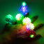 24 Pack Rubber LED Light-Up Rings, Flashing Jelly Finger Toys with 3 Flashing Modes for Party Favors, Halloween, Raves, and Concerts