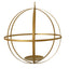 Hanging Sphere Candle Holder Gold Wrought Iron Event Display Accent - Centerpiece 24" - Linen Luxes