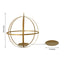 Hanging Sphere Candle Holder Gold Wrought Iron Event Display Accent - Centerpiece 24" - Linen Luxes
