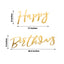 10ft Pre-Strung Metallic Gold Foil "Happy Birthday" Banner, Party Photo Backdrop Hanging Garland - 250 GSM