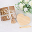 Heart Shaped Bamboo Brie Cheese Board and Knife Set Party Favor with Clear Gift Box, Ribbon & Thank You Tag - Linen Luxes