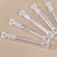 48 Pack 4" White Heart Chemistry Tube Bubbles Bridal Wedding Shower Favor
