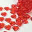 250 Pcs Acrylic Heart Diamond Gems Red Vase Fillers - Romantic Translucent Table Scatters for Valentineâ€™s Day & Events