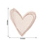 20-Pack Paper Cocktail Napkins with Heart Shape Rose Gold - Stylish Disposable Napkins for Events