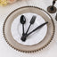 72 Pcs Plastic Silverware Set in Baroque Style Black - Heavy Duty Disposable Knife, Fork, and Spoon Set