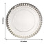 10-Pack Paper 13" Round Charger Plates in Silver with Scalloped Rims - Heavy Duty Disposable 1100GSM Serving Trays for Glam Events & Wedding Receptions