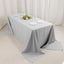Premium Polyester 90"x132" Rectangle Tablecloth Silver - Seamless 220GSM Stain-Resistant Table Cover