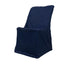 Polyester Chair Cover for Folding Lifetime Chairs Navy Blue - Reusable Durable Slip-On Cover
