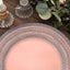 6-Pack Acrylic Round Charger Plates 13" in Rose Gold with Lace Embossed Rim, Rustic Plastic Decorative Charger Tableware