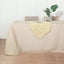 Faux Linen 90"x156" Rectangular Tablecloth Beige - Slubby Texture Wrinkle-Resistant Seamless Table Cover