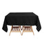 Premium Polyester Square Tablecloth 70"x70" Black 220GSM Wrinkle-Resistant Table Cover