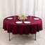 Scuba Round 90" Tablecloth Burgundy - Wrinkle Free & Stain Resistant Table Cover