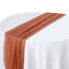 Chiffon 6ft Table Runner Terracotta (Rust) - Flowy & Lightweight Table Decor