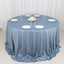 Scuba Round 132" Tablecloth Dusty Blue - Wrinkle Free & Stain Resistant Seamless Table Cover