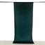 Hunter Emerald Green Crushed Velvet Backdrop Curtain â€“ 5ft x 12ft Event Drape with Rod Pocket, Privacy Panel for Photo Booths & Events