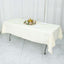 Premium Polyester 54"x96" Rectangle Tablecloth Ivory - Durable 220GSM Stain-Resistant Fabric Table Cover