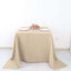 Polyester Square 90"x90" Tablecloth Nude - Wrinkle-Resistant & Durable Table Cover