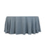 Premium Polyester 120" Round Tablecloth Dusty Blue - Seamless 220GSM Wrinkle-Resistant Table Cover