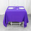 Premium Polyester Square Tablecloth 70"x70" Purple 220GSM Wrinkle-Resistant Table Cover