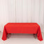 Premium Polyester 60"x126" Rectangle Tablecloth Red - Stain-Resistant 220GSM Finish Table Cover