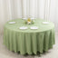 Premium Polyester 108" Round Tablecloth Sage Green - Wrinkle-Resistant 220GSM Table Cover