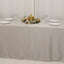 Lamour Satin 90"x156" Rectangle Tablecloth Silver - Luxurious, Soft Seamless Table Cover