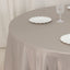Lamour Satin 108" Round Tablecloth Silver - Durable & Silk-Like Table Cover