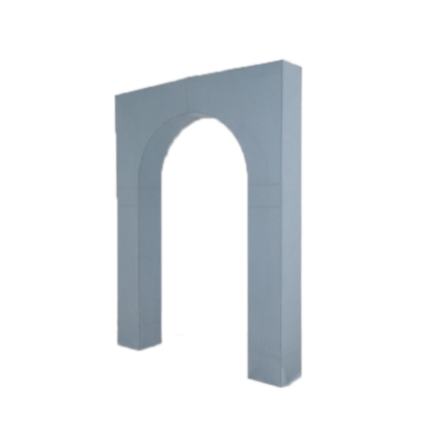 8ft Dusty Blue Spandex Backdrop Stand Cover for Arc de Triomphe Stand, Stretch Fitted Floral Balloon Frame Wedding Arch Cover