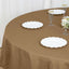 Polyester 90" Round Tablecloth Taupe - Stain & Wrinkle-Resistant Table Cover