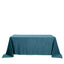 Premium Velvet 90"x132" Rectangle Tablecloth Peacock Teal - Reusable Soft & Seamless Table Cover