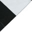 Plastic Table Skirt White/Black Stripe - Reliable Disposable Skirt for Parties 14ft 10 Mil