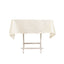 Cotton Blend 54"x54" Square Tablecloth Ivory - Wrinkle-Resistant Table Cover