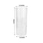 6-Pack Plastic Cocktail Tumblers Clear Transparent Crystal Cut Style - Shatterproof Highball Glasses 14oz