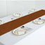 Polyester 12"x108" Table Runner Cinnamon Brown - Durable & Wrinkle-Resistant Table Decor