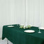 Taffeta 60"x102" Rectangle Tablecloth Hunter Emerald Green - Accordion Crinkle Table Cover
