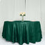 Taffeta 120" Round Tablecloth Hunter Emerald Green - Seamless Accordion Crinkle Table Cover