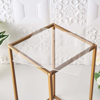 2-Pack Acrylic Plexiglass Sheets Top Plates Clear Square - Protective Film Coating 10" 3mm Thick