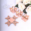 50-Pack Mini Paper Truffle Cup Liners Butterfly Square Design Metallic Rose Gold - 225GSM Cupcake Tray Wrappers 4"