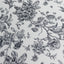 Polyester 90"x132" Rectangle Tablecloth White - Seamless Black French Toile Pattern for Formal Celebrations