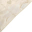 Taffeta 54"x54" Table Overlay Square Tablecloth Beige 3D Leaf Petal Table Cover